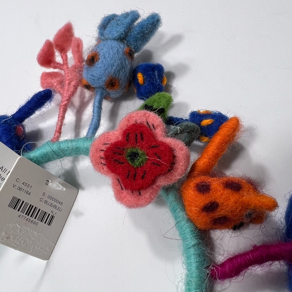 NWT Anthropologie Wool Felted Character Headband - Picture 2 of 6